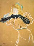  Henri  Toulouse-Lautrec Yvette Guilbert oil on canvas